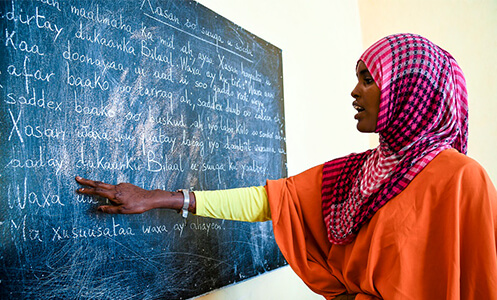  Education initiatives at the Elman Peace and Human Rights Center seek
                            to help communities gain new skills and strengthen bonds to counter extremist narratives.